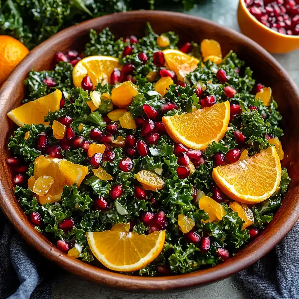 Citrus Pomegranate Kale Salad
