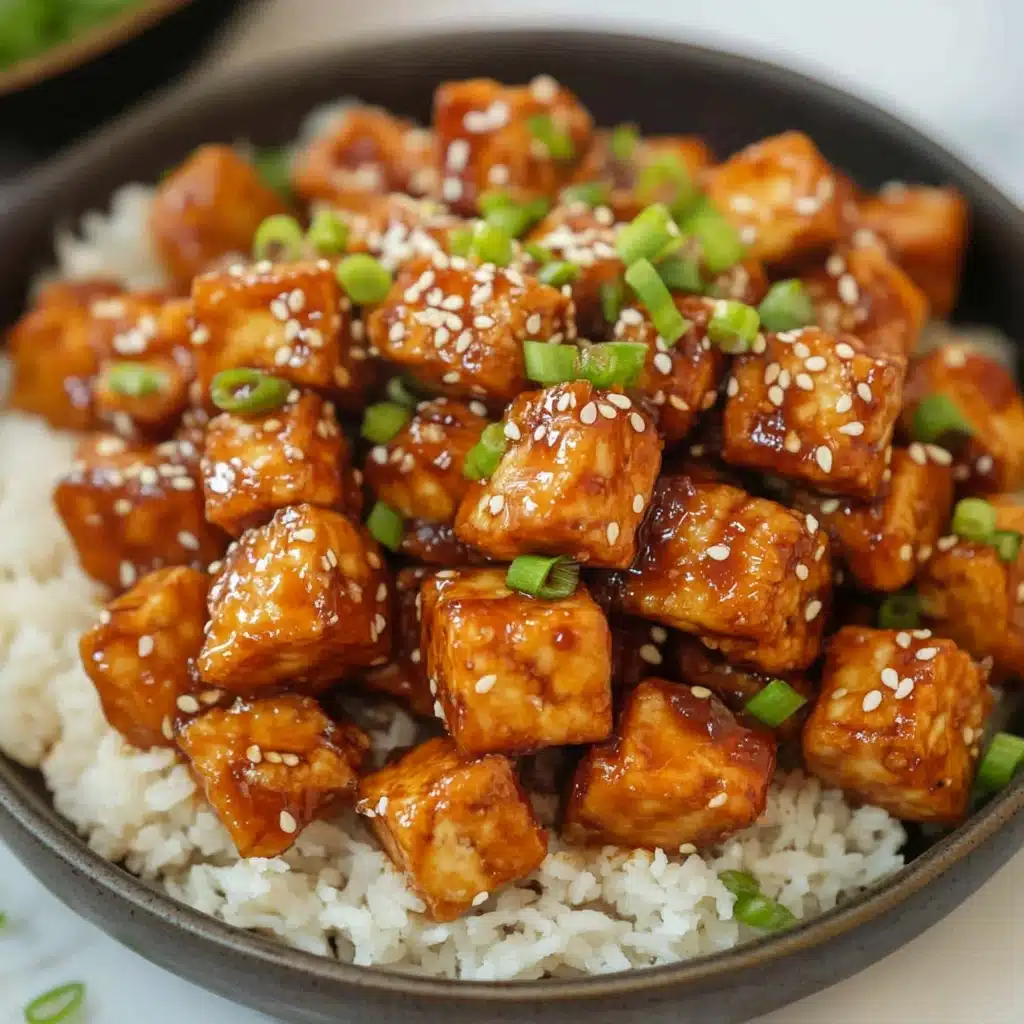 Crispy Honey Garlic Tofu