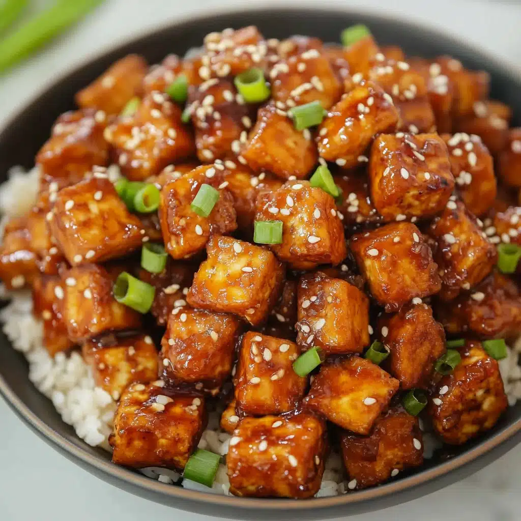 Crispy Honey Garlic Tofu