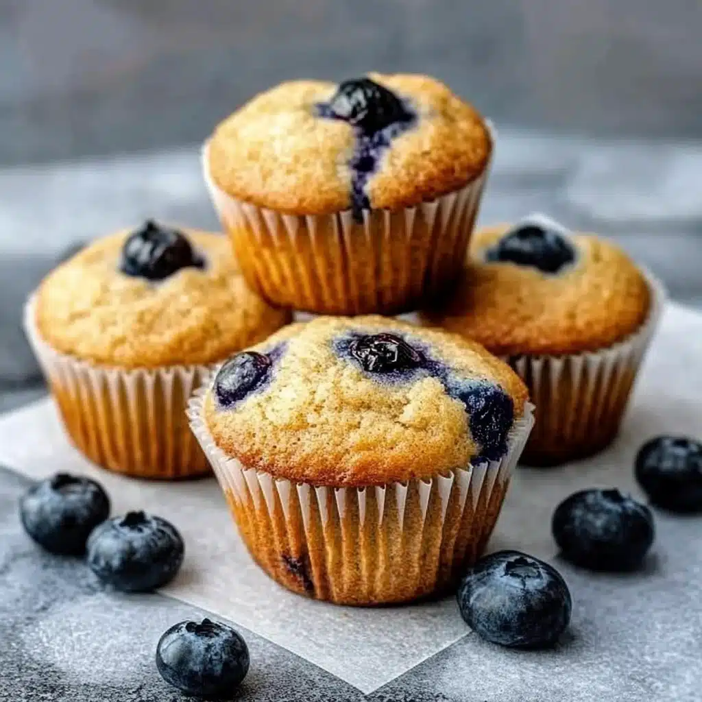 Almond Flour Blueberry Muffins