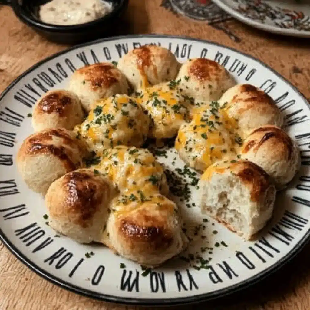 Garlic Dough Balls with Cheesy Cashew Dip – Easy Party Appetizer