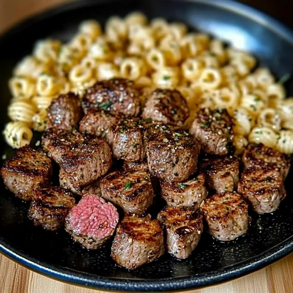 Garlic Pepper Steak Medallions