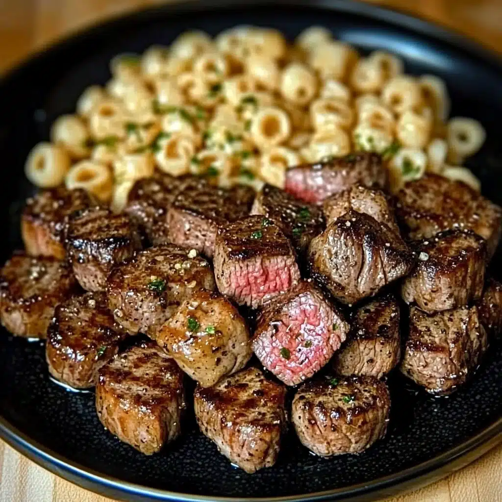 Garlic Pepper Steak Medallions