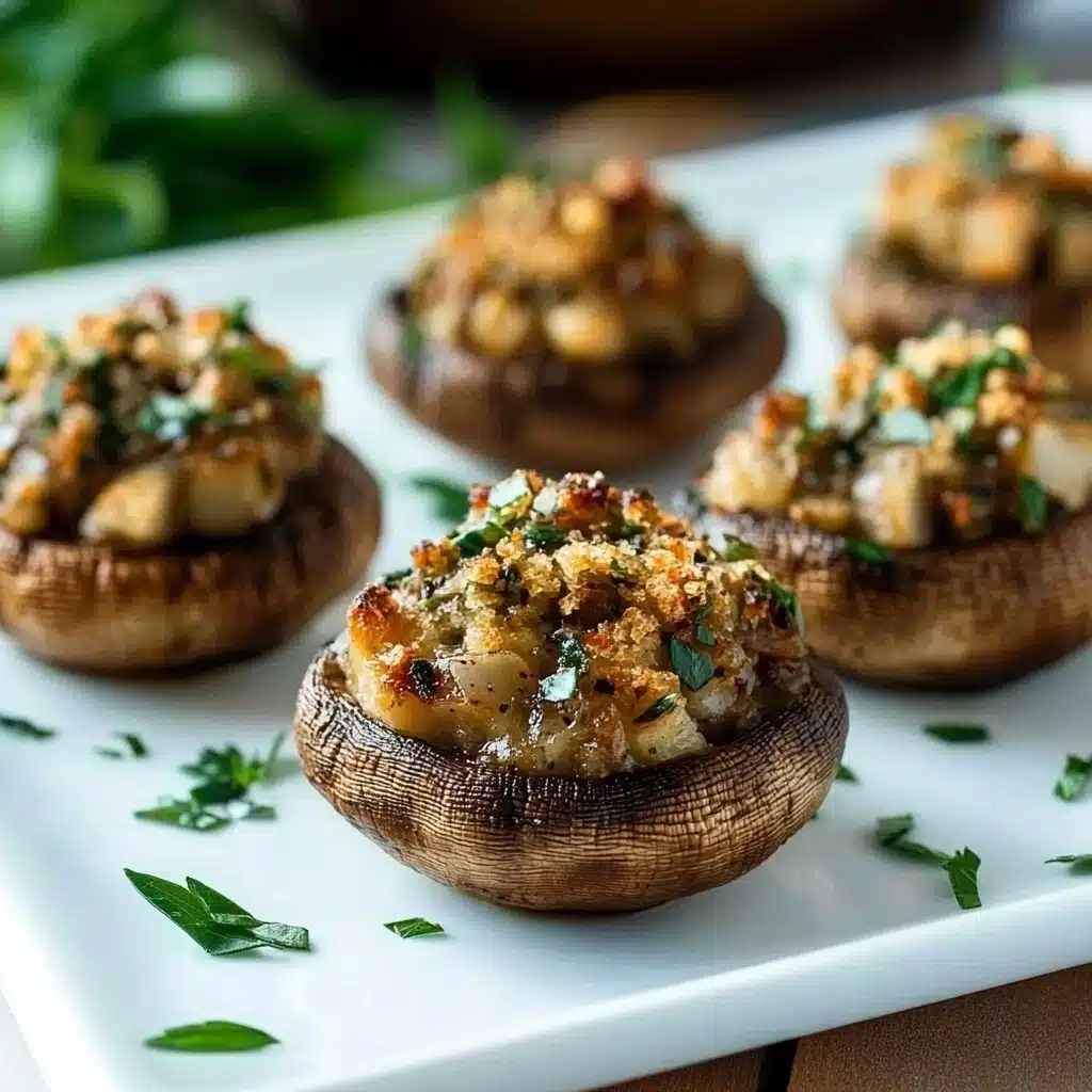 Garlic and Herb Stuffed Mushrooms