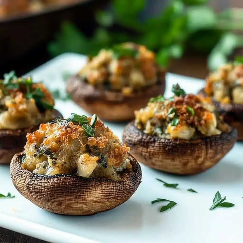 Garlic and Herb Stuffed Mushrooms