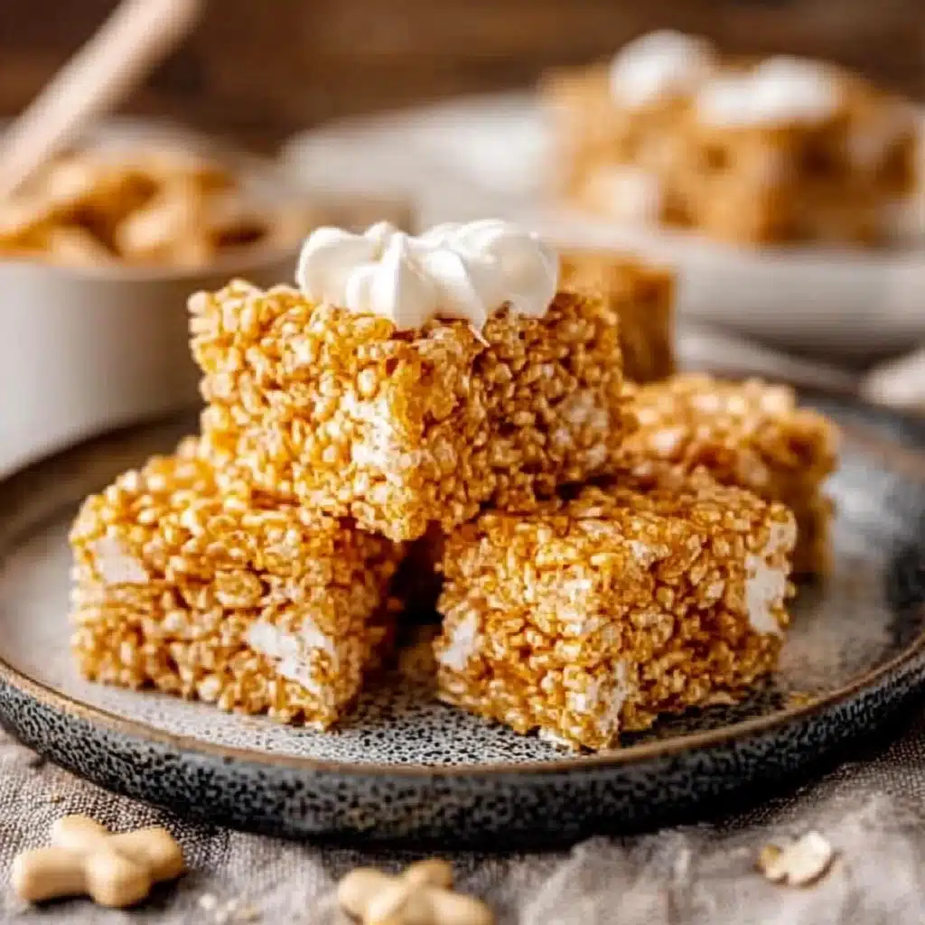 Gingerbread Rice Krispie Treats