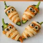 Halloween Jalapeño Popper Mummies