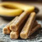 Homemade Banana and Peanut Butter Chew Stick Recipe for Dogs