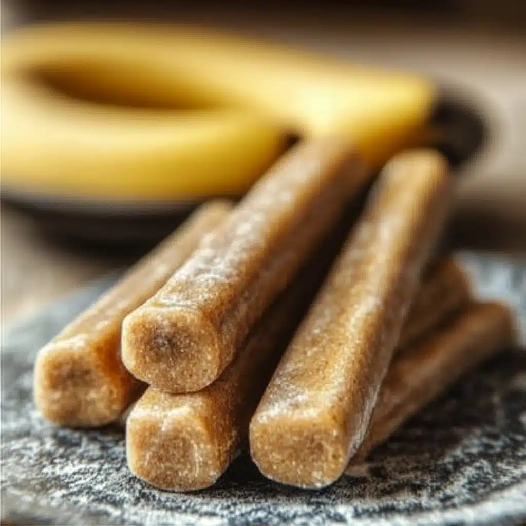 Homemade Banana and Peanut Butter Chew Stick Recipe for Dogs