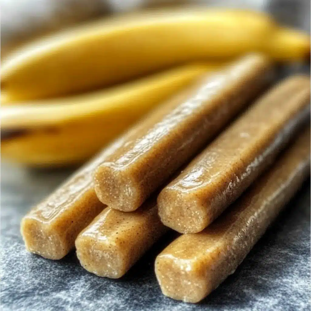 Homemade Banana and Peanut Butter Chew Stick Recipe for Dogs