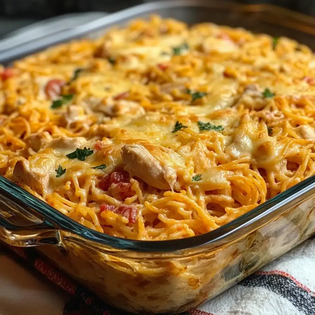 Homemade Southern Chicken Spaghetti Casserole