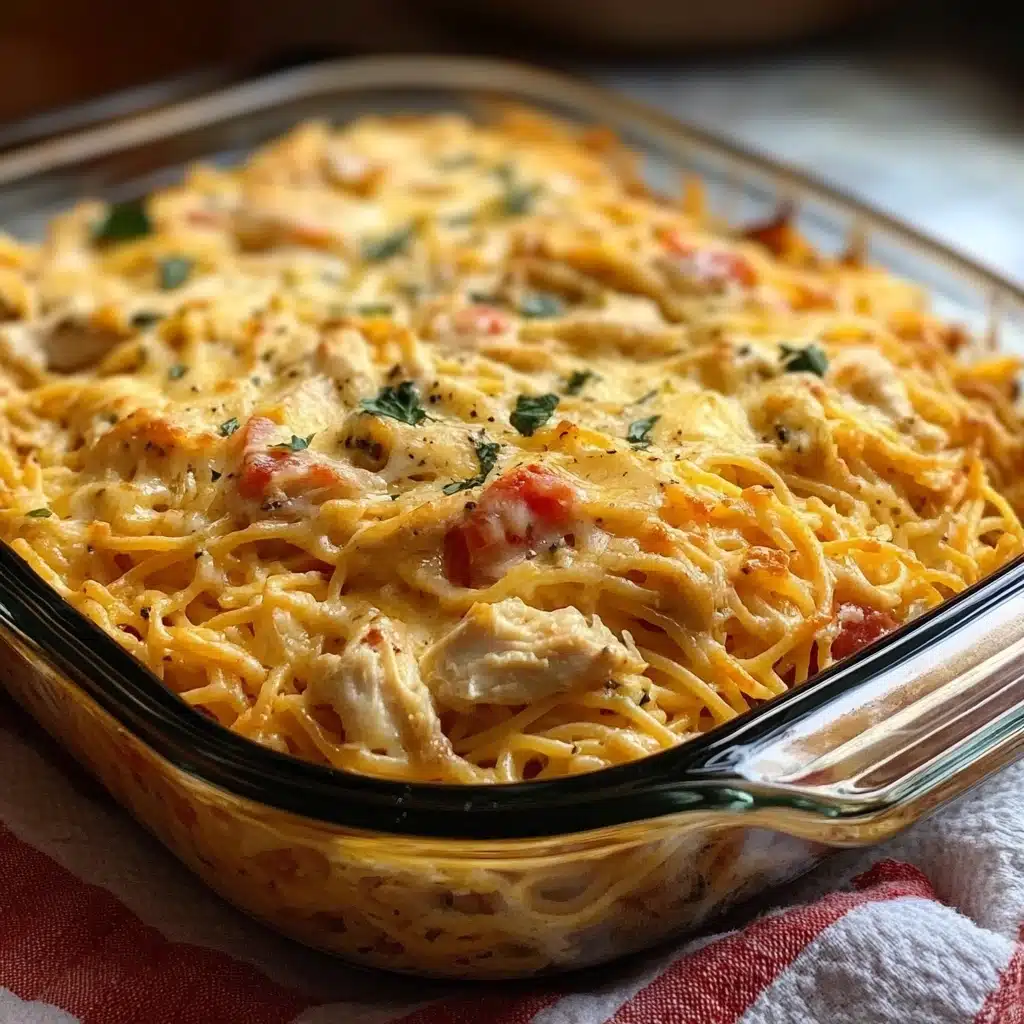 Homemade Southern Chicken Spaghetti Casserole