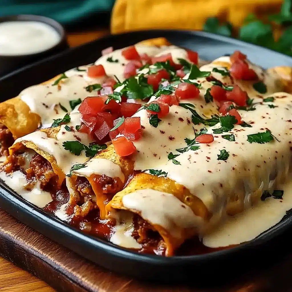 Jalapeño Popper Cheesy Chicken Enchiladas