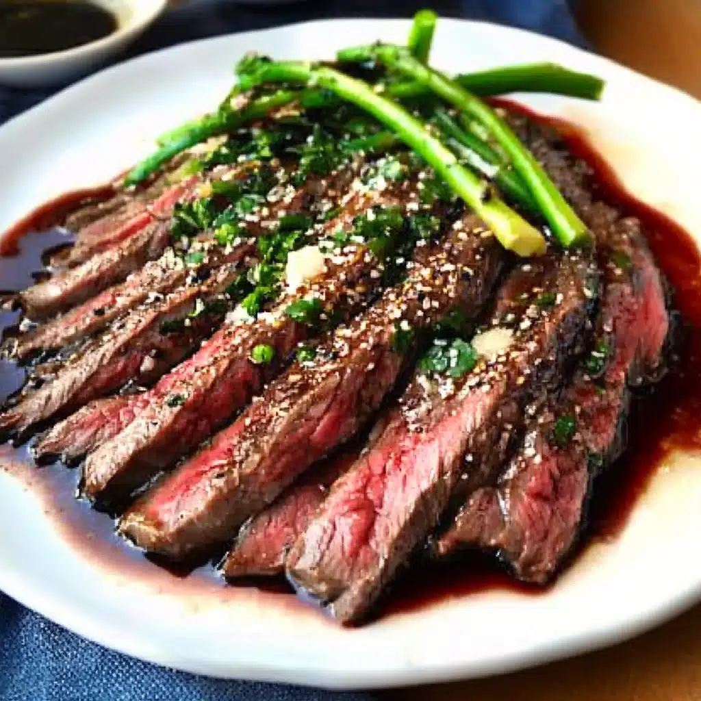 Juicy Flank Steak with Soy Marinade