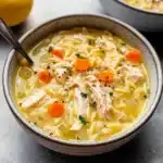 Lemon Chicken Orzo Soup