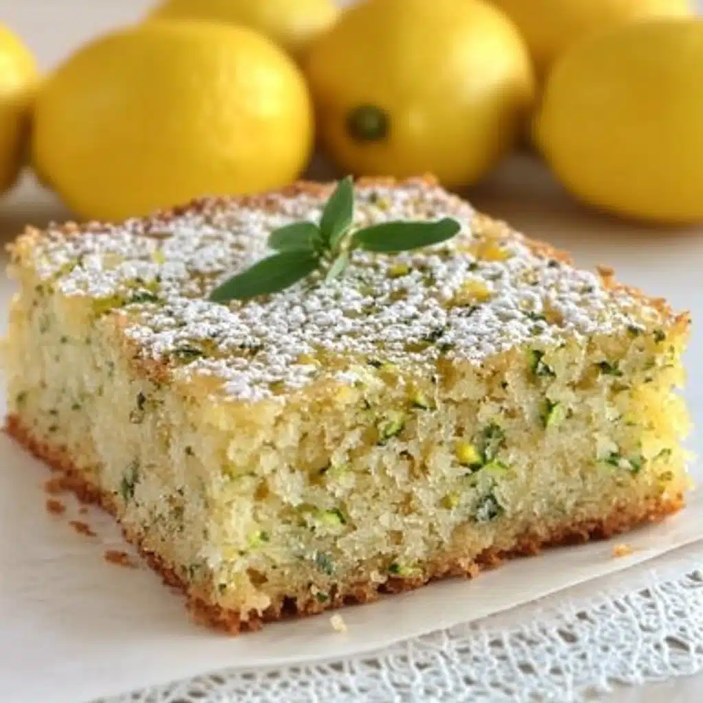 Lemon Zucchini Bars