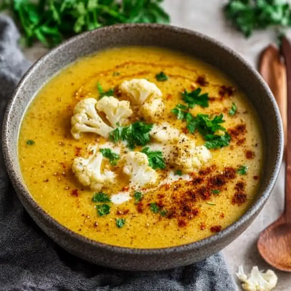 Mediterranean Cauliflower Soup