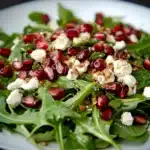 Pomegranate and Goat Cheese Arugula Salad