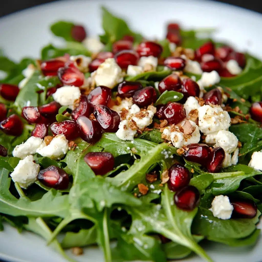 Pomegranate and Goat Cheese Arugula Salad