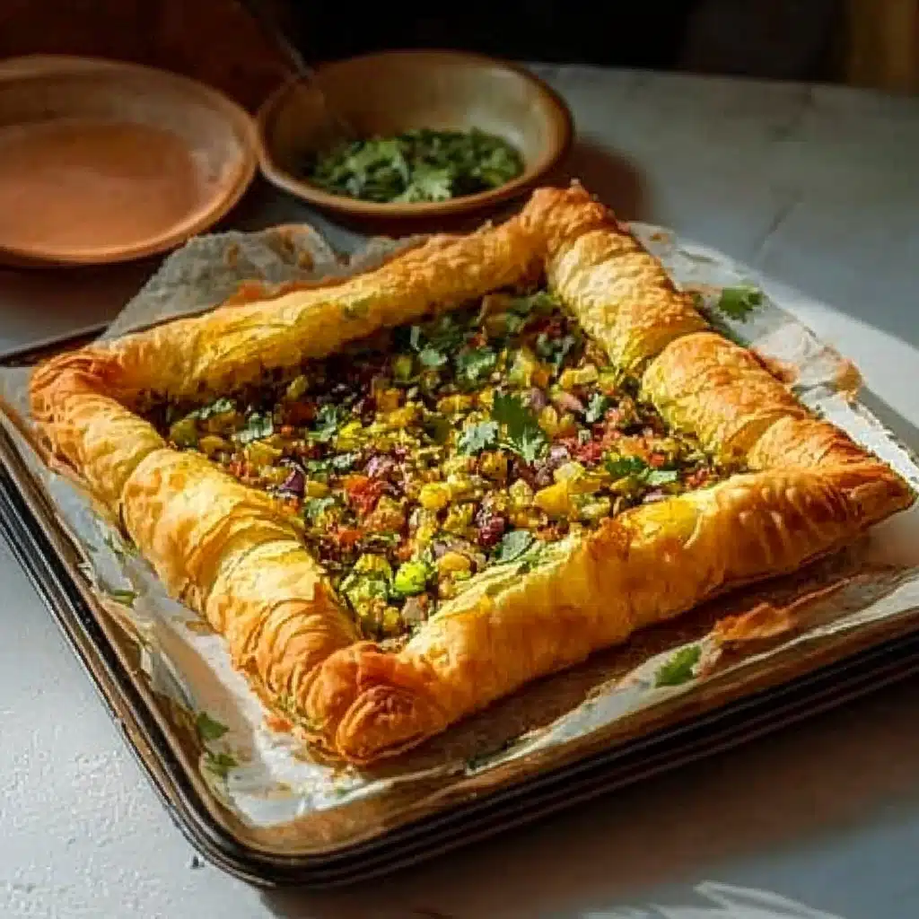Puff Pastry Samosa Chaat