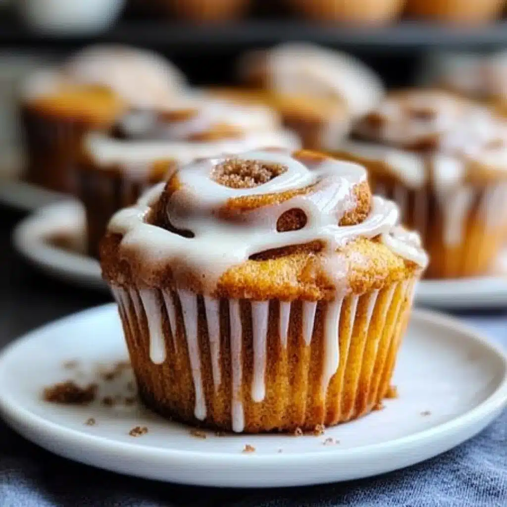 Pumpkin Cinnamon Roll Muffins