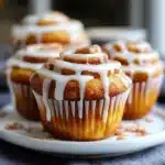 Pumpkin Cinnamon Roll Muffins