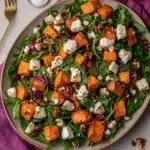 Roasted Sweet Potato Goat Cheese Salad