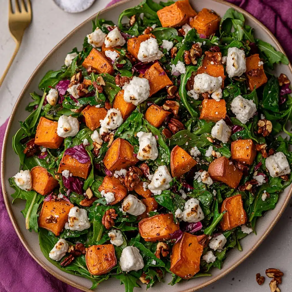 Roasted Sweet Potato Goat Cheese Salad