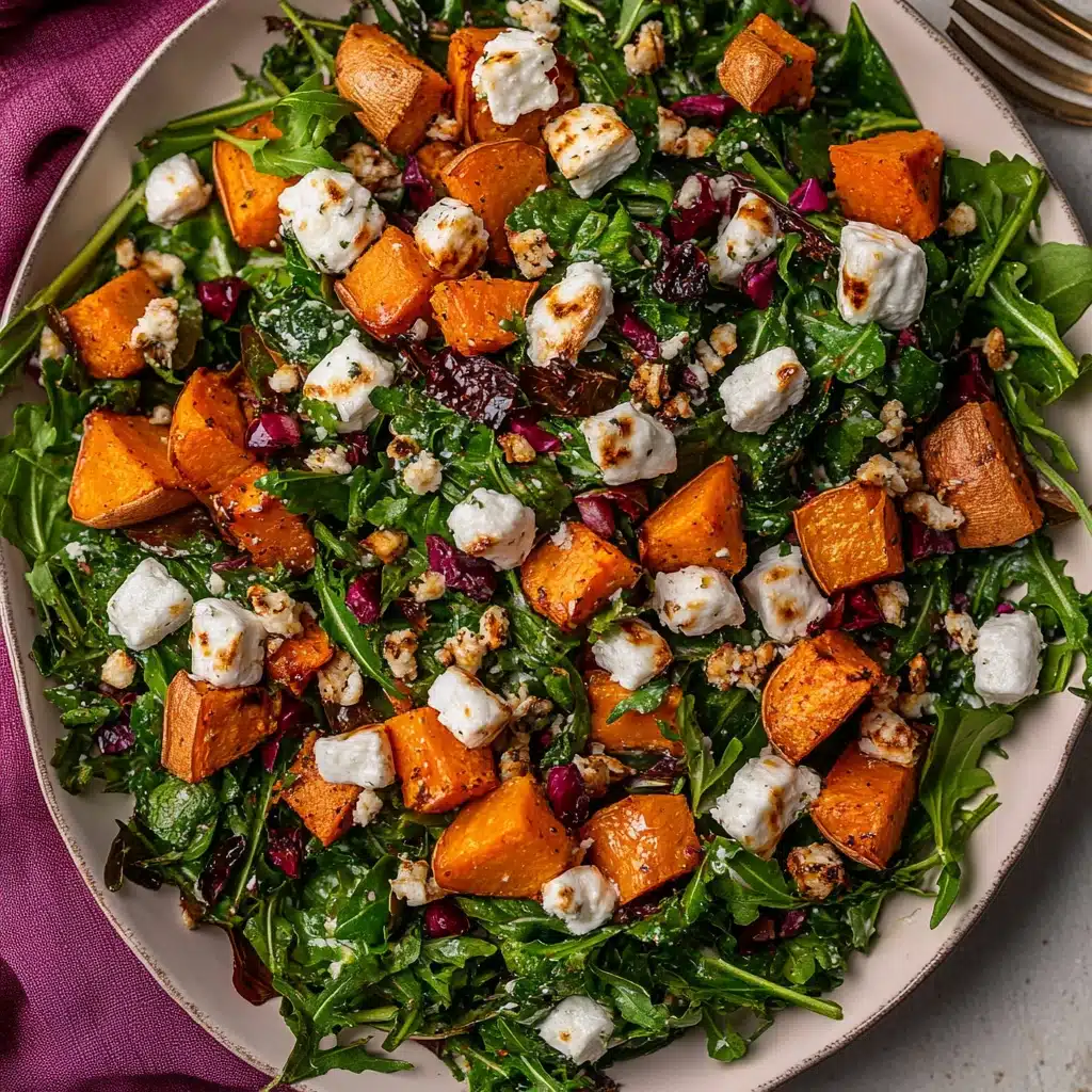 Roasted Sweet Potato Goat Cheese Salad