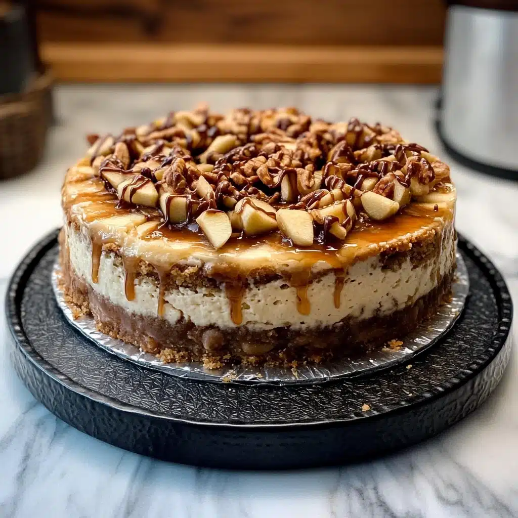 Salted Caramel Apple Pie Cheesecake