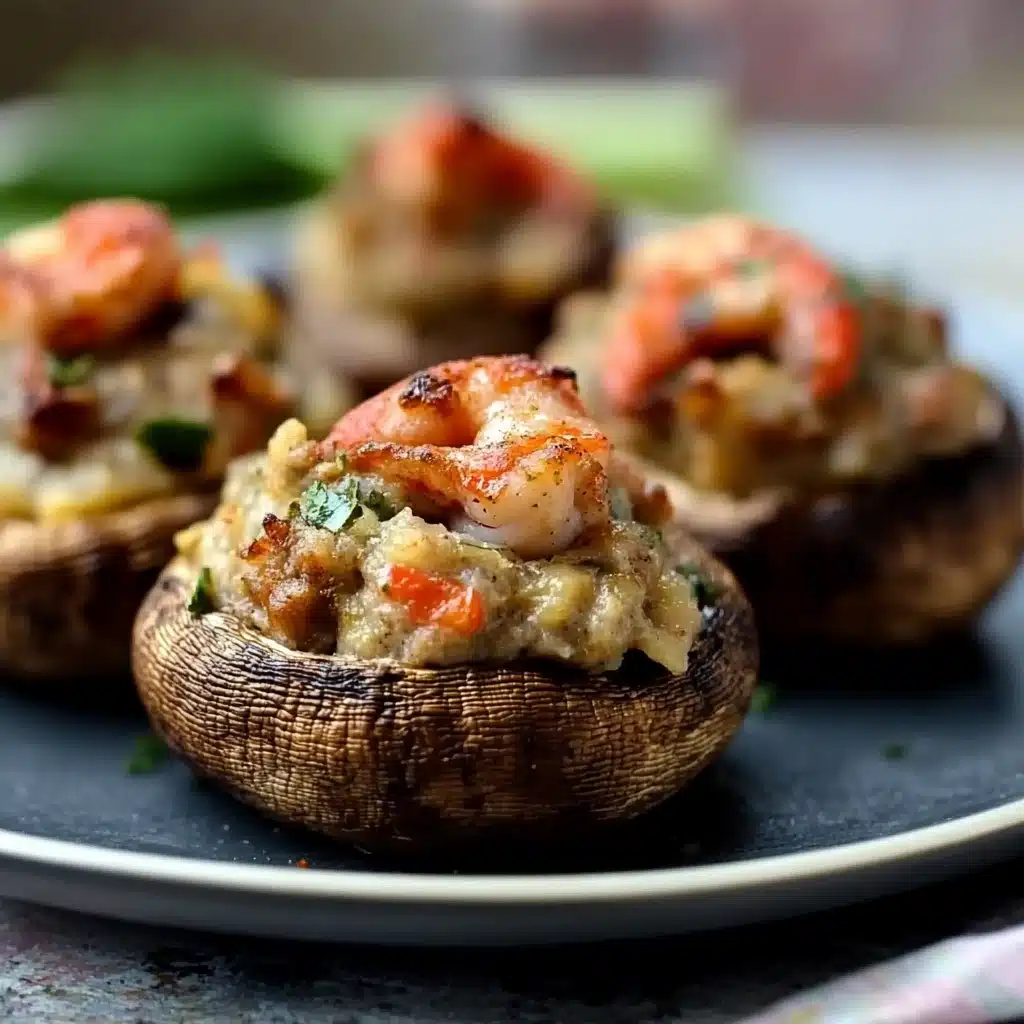 Seafood Stuffed Mushrooms