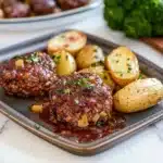 Sheet Pan Mini Meatloaf and Roasted Potatoes