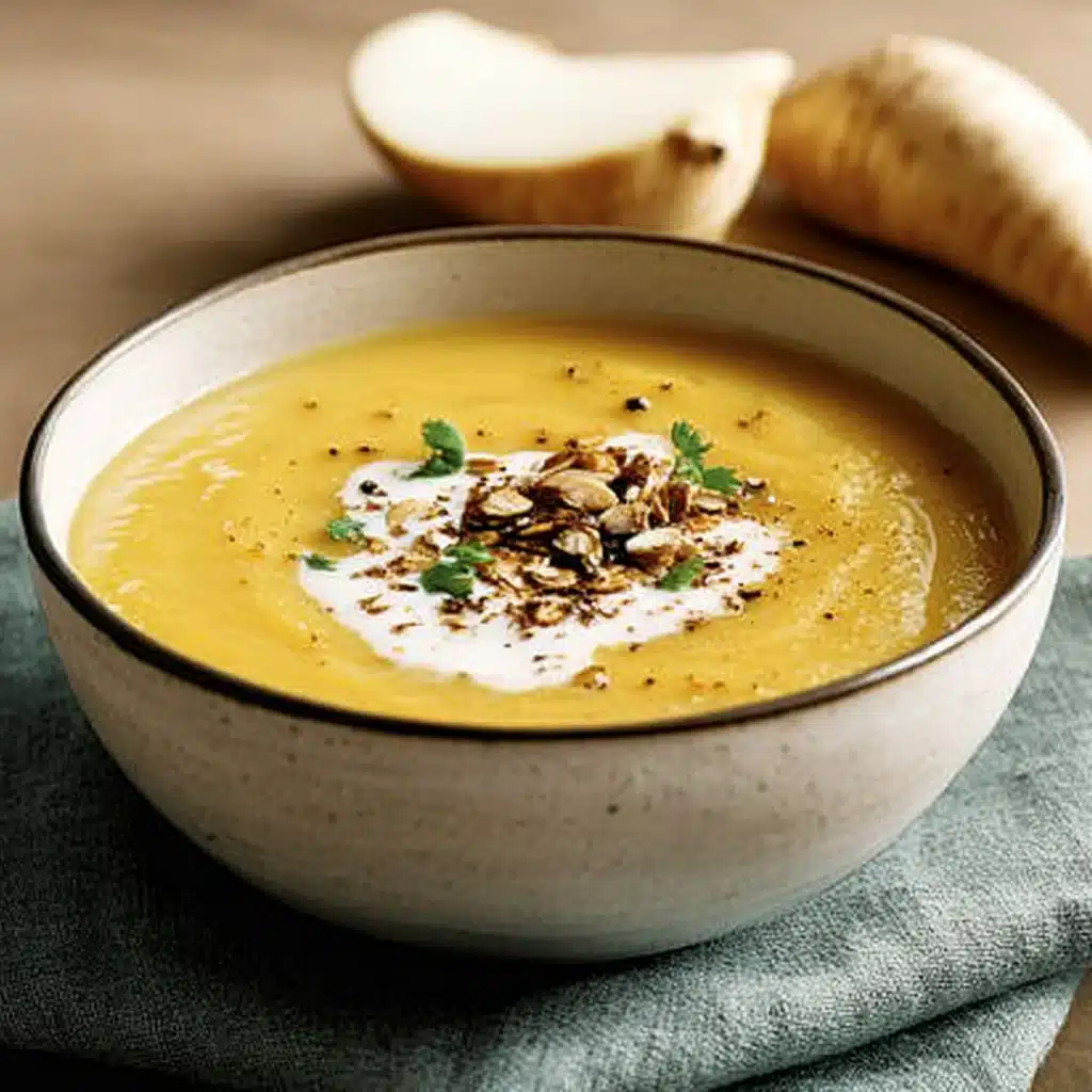 Spiced Roasted Parsnip Soup