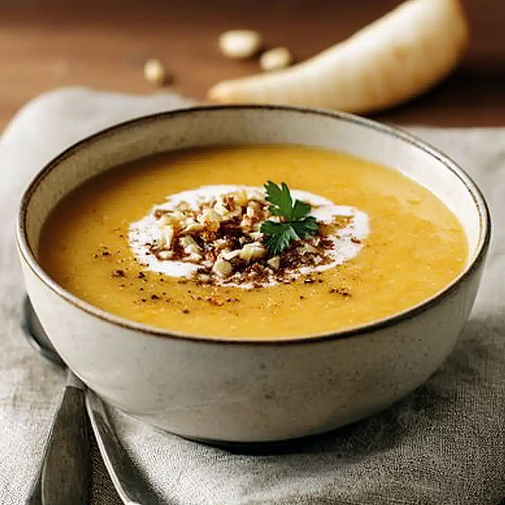 Spiced Roasted Parsnip Soup