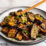 Sticky Garlic Eggplant