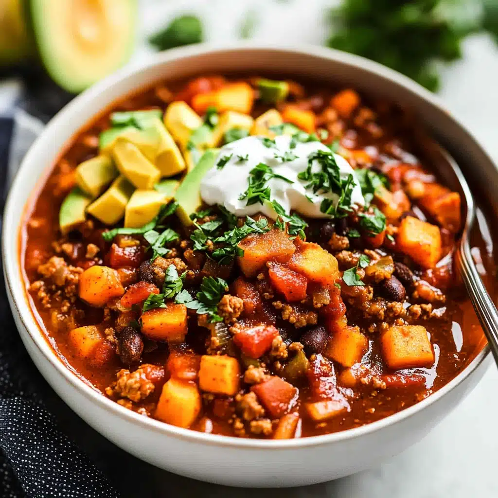 Sweet Potato Turkey Chili