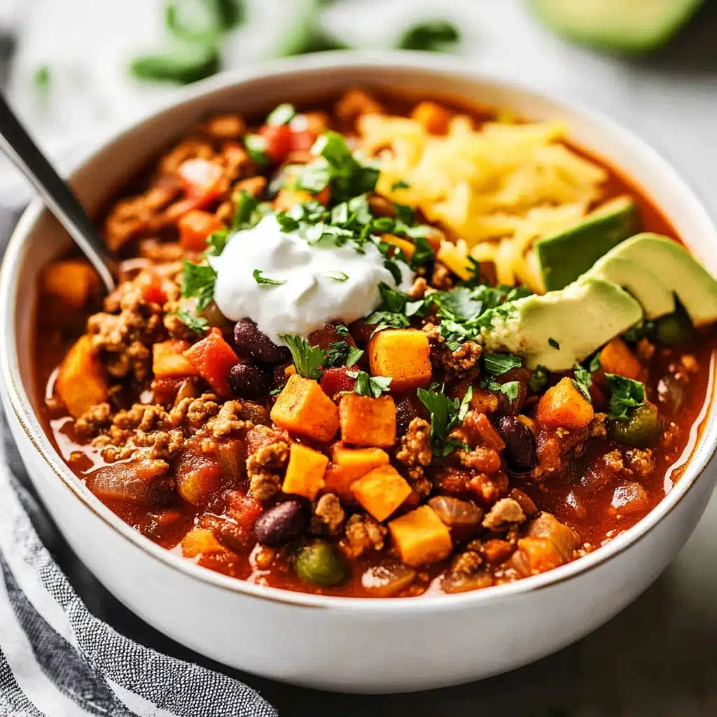 Sweet Potato Turkey Chili