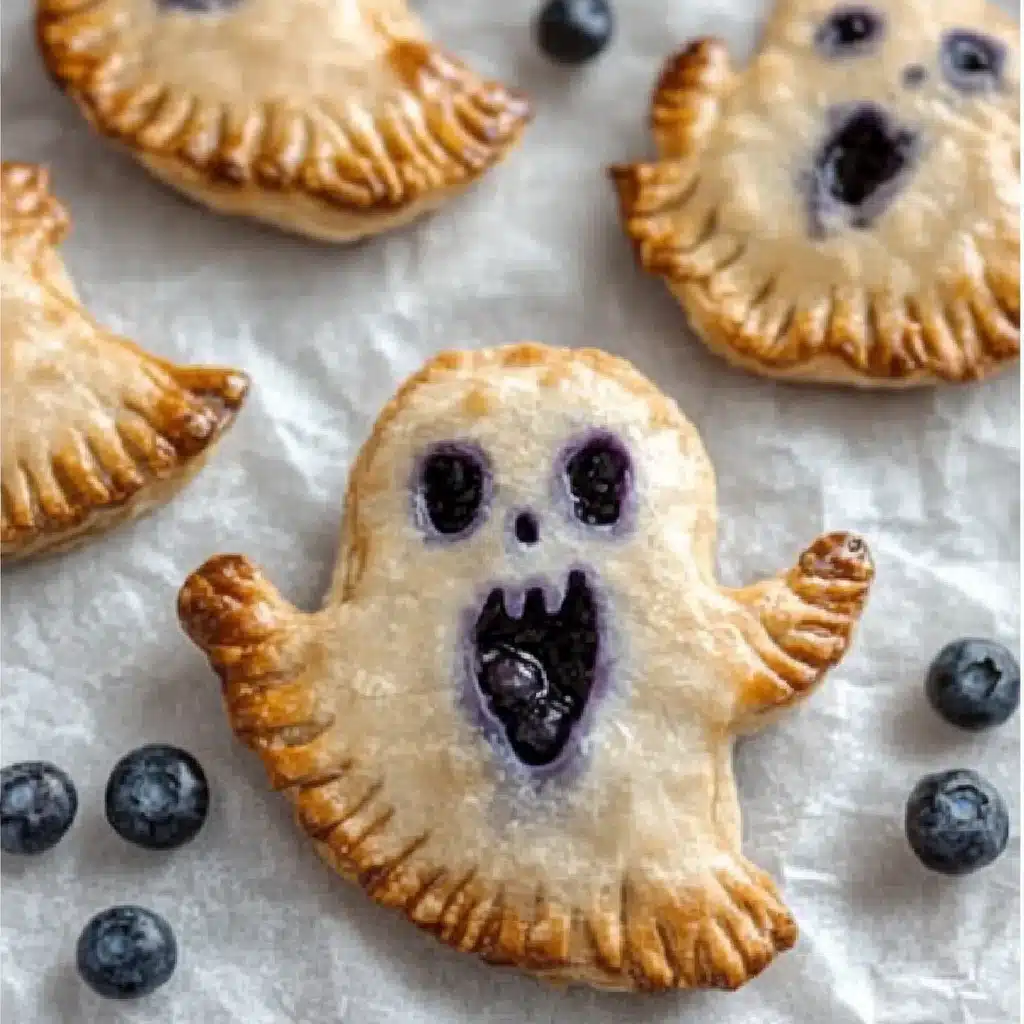 Vegan Blueberry Ghost Hand Pies