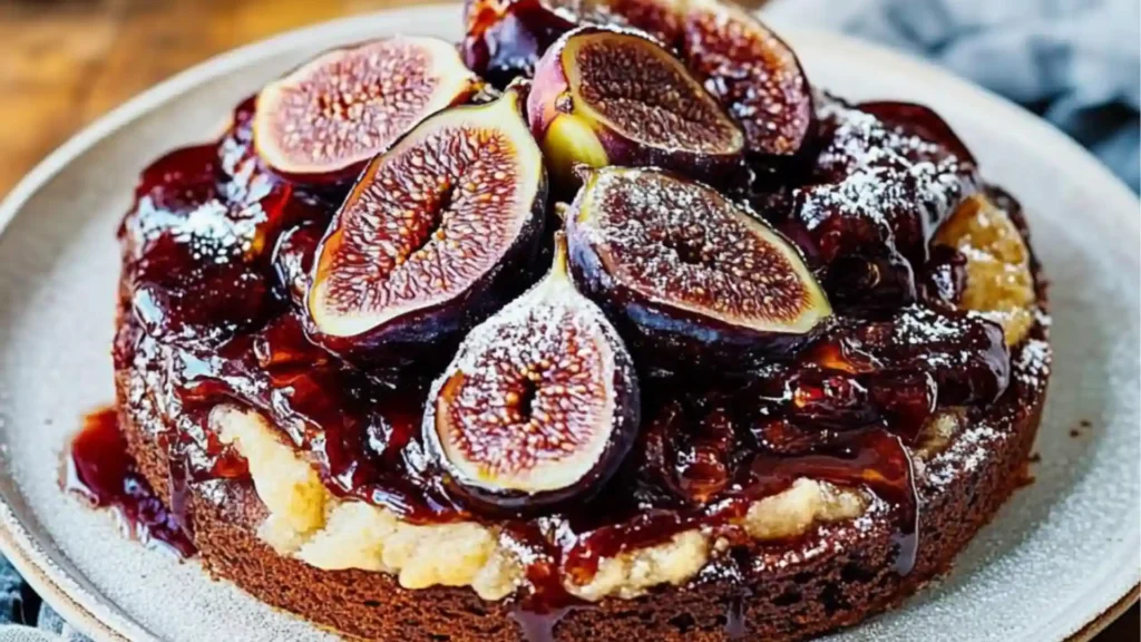 a piece of cake with white frosting and fruit on top