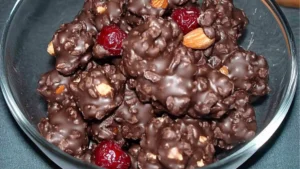 Cranberry Almond Chocolate Clusters