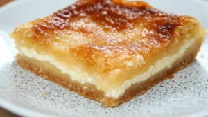 mexican cheesecake bars on a plate with the words sweet mexican written in spanish above them