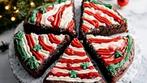 Make these Frosted Christmas Brownies! Fun, fudgy Christmas Tree Brownies perfect for festive parties.