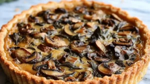 an autumn's best savory pumpkin sage and mushroom tart recipe