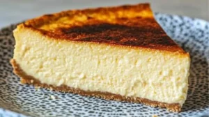 a piece of cheesecake on a plate with a fork in it and the title delicious carnivor cheesecake