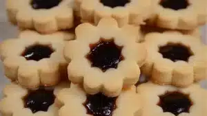 an easy christmas spritz cookies recipe on a platter
