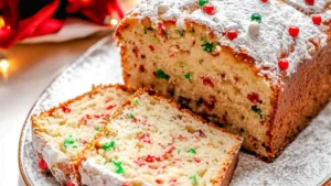 a loaf of bread sitting on top of a cutting board next to an orange