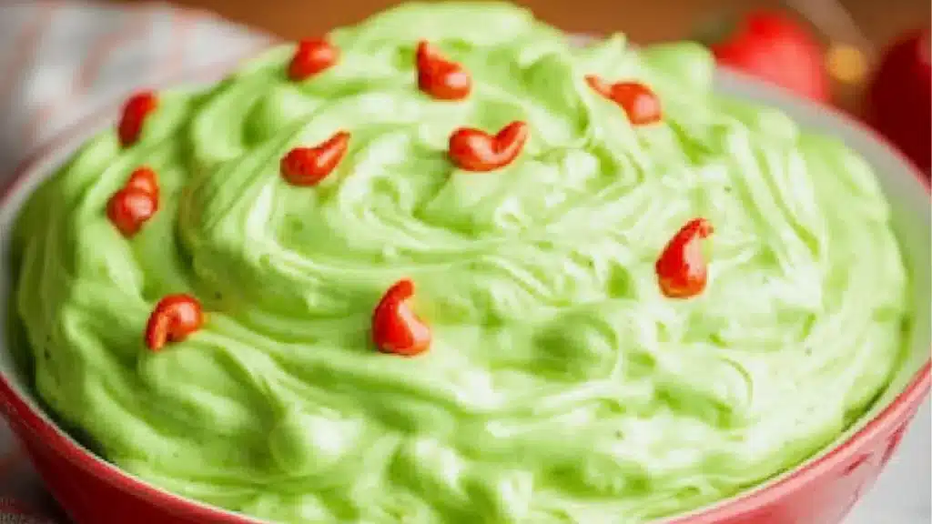 This creamy, green Grinch dip brings holiday fun to your table with! Quick, sweet, and festive, it’s a party favorite for kids and grown-ups alike.