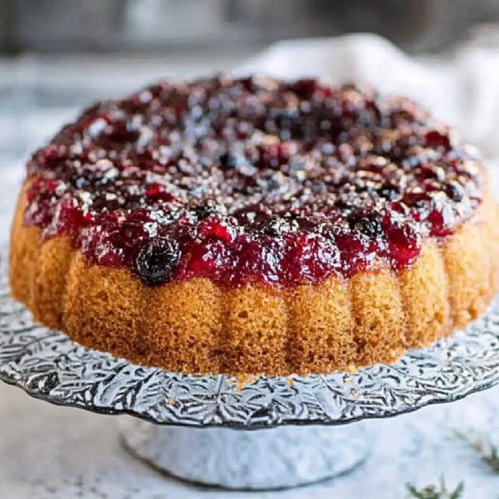 Cranberry Upside Down Bundt Cake