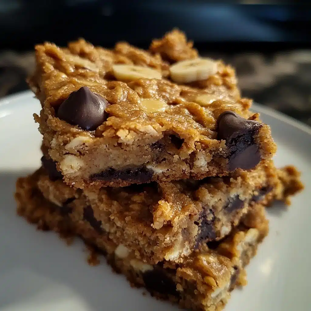 4 Ingredient Peanut Butter Banana Bars