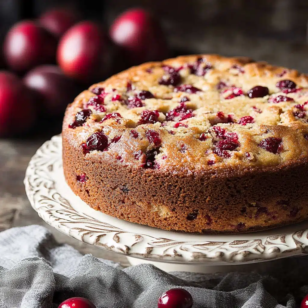 Apple Cranberry Pecan Cake